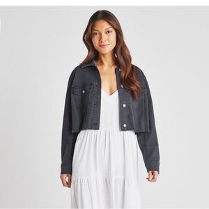 Splendid Mavis Crop Denim Trucker Jacket